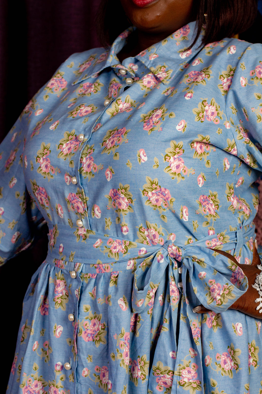 The Bloom Shirt Dress - Floral Pattern